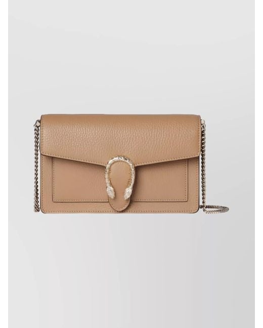 Gucci Natural Calf Leather Purse
