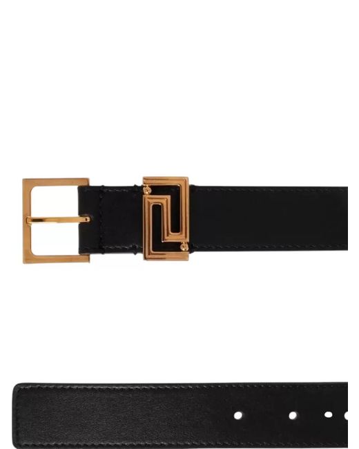 Versace White Calf Leather Belt