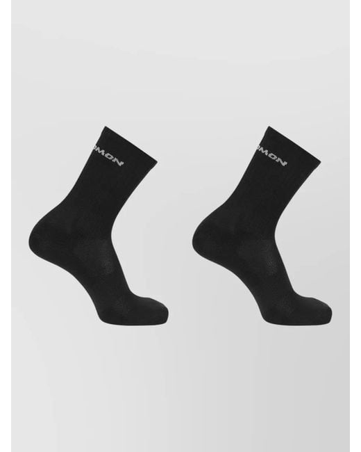 Salomon Black Evasion Crew Ankle Length Ribbed Pack