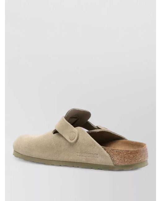 Birkenstock Natural Suede Mules