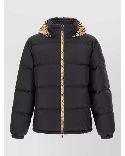 Burberry Black Quilted Down Puffer Jacket for men