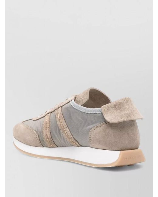 Fabiana Filippi Natural Low-Top Sneakers