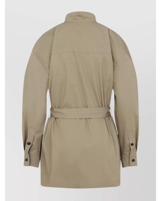 Saint Laurent Natural Camel Poplin Shirt