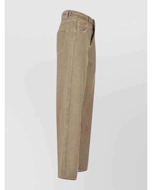 Uma Wang Natural Straight-Leg Denim Trousers