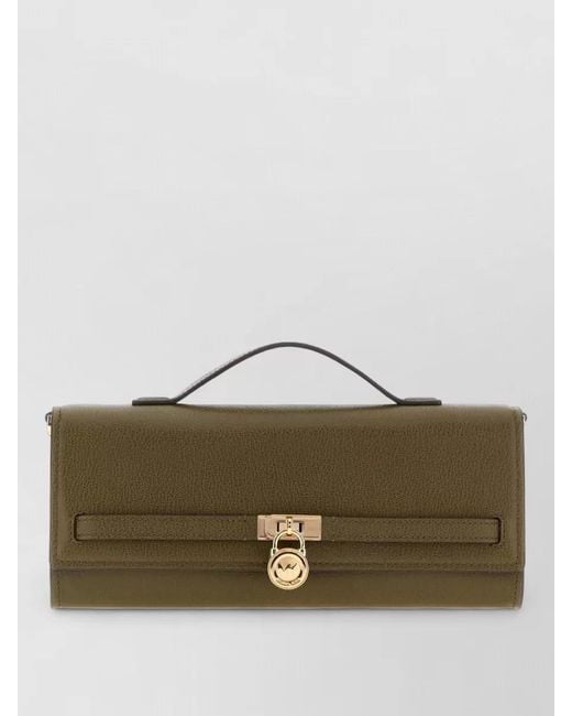 Michael Kors Multicolor Leather Hamilton Moderne Medium Clutch Handbag
