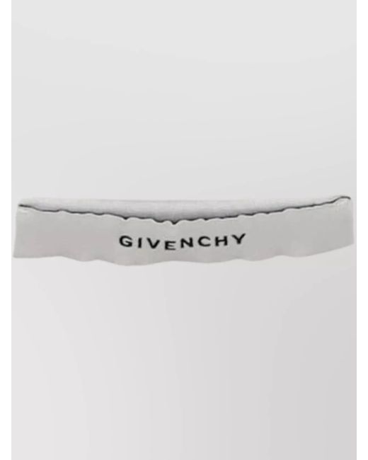 Givenchy White Cotton Logo Print Short Sleeve T-Shirt