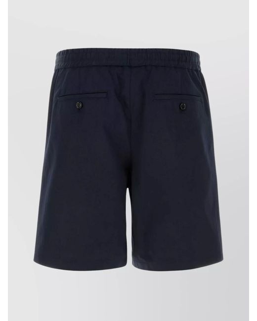 AMI Blue Cotton Chino Shorts for men