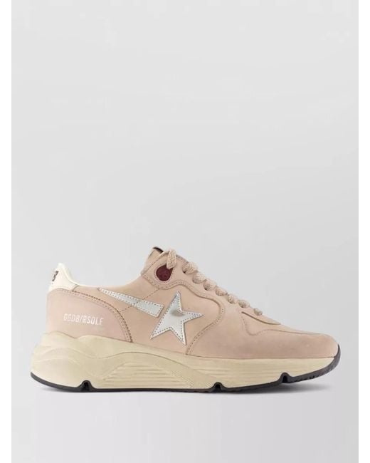 Golden Goose Deluxe Brand Natural Lace Up Leather Sneakers Deluxe Brand