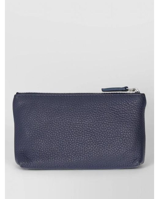 LA ROSE Blue Petite Royale Textured Pouch Bag Accessory