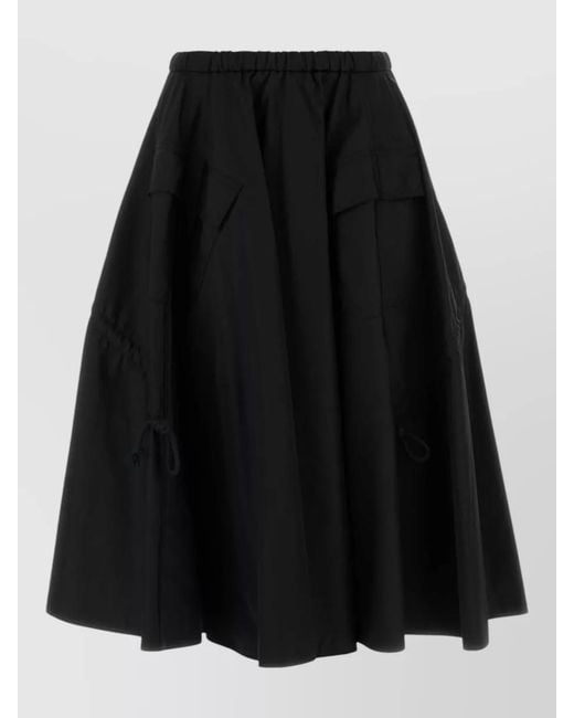 Prada Black Re-Nylon Full Skirt