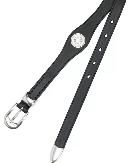 Our Legacy Metallic Leather Belt for men