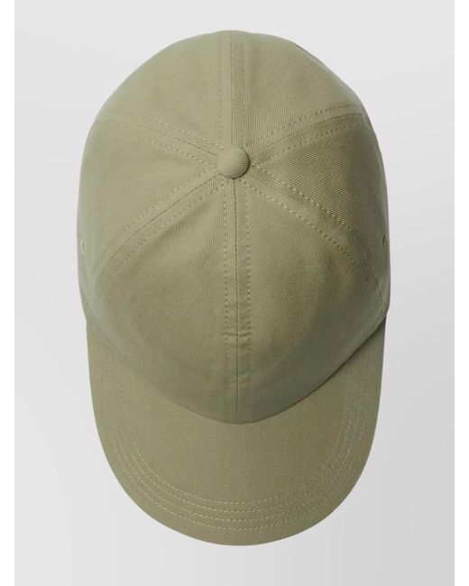 Burberry Green Cotton Logo-Embroidered Baseball Cap for men