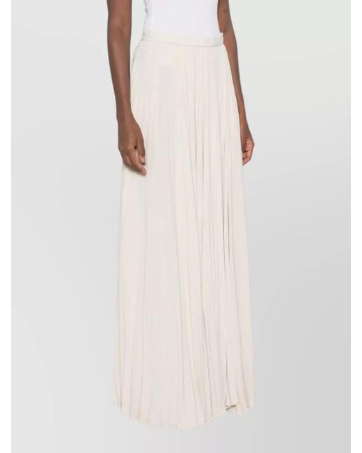 Tom Ford White Pleated Knee-Length Skirt