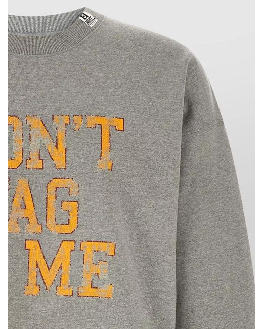 Maison Mihara Yasuhiro Gray Dont Tag Me Crew Neck Sweatshirt for men