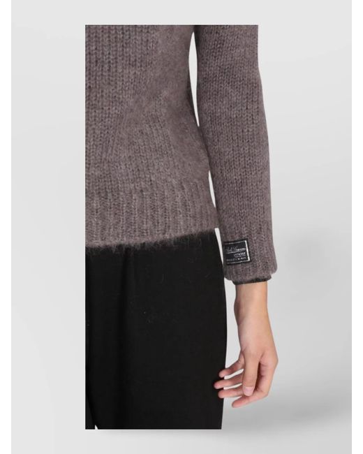 Raf Simons Gray Mohair Crewneck Jumper