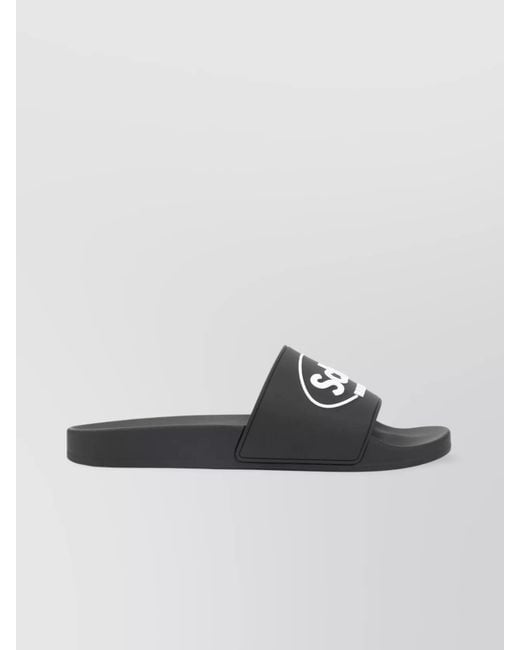 Balenciaga Multicolor Rubber Pool Slides for men