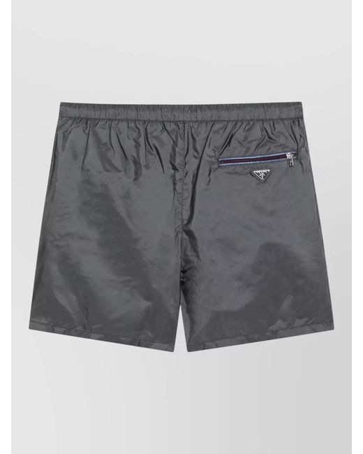 Prada Gray Deck Shorts for men