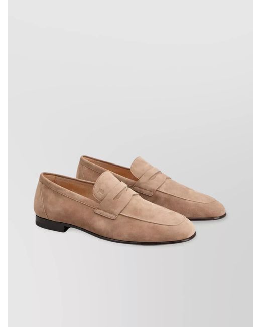 Tod's Pink Leather Loafers for men