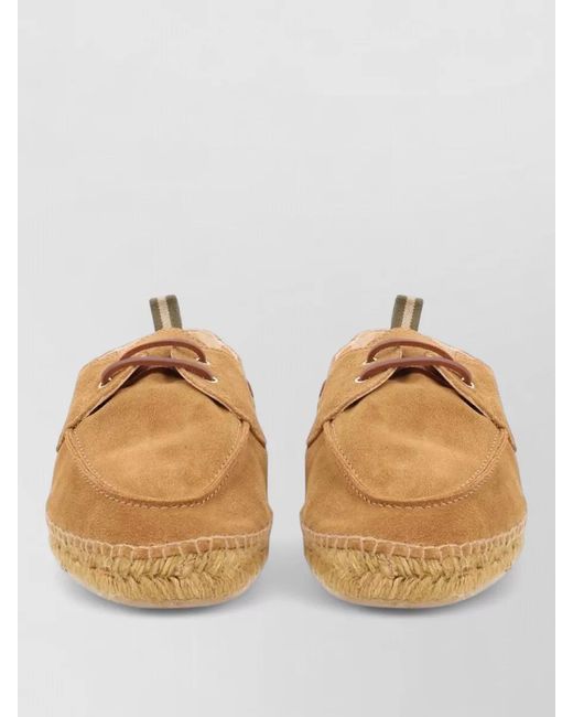 Castaner Natural Nemot Boat Shoes Suede Espadrille Loafer for men