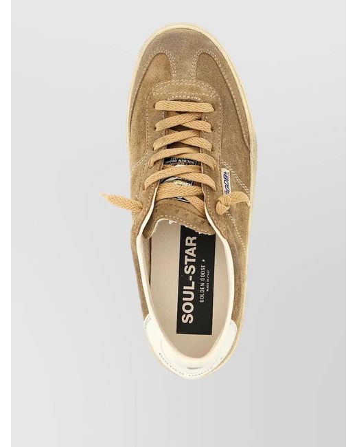 Golden Goose Deluxe Brand Natural Leather Soul Star Low-Top Sneakers