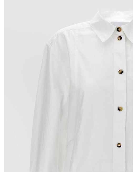 Ganni White Cotton Shirt