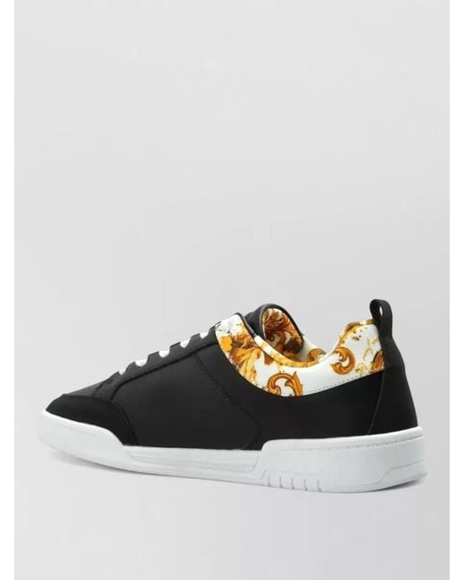 Versace Jeans Couture Multicolor Leather Logo Low-Top Sneakers for men