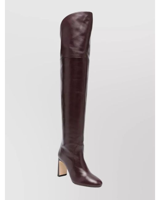 Stuart Weitzman Brown Leather Over-The-Knee Boots