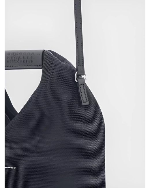 MM6 by Maison Margiela Blue Japanese Mesh Shoulder Bag