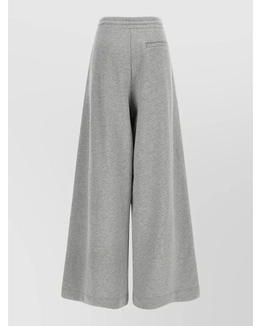 Dries Van Noten Gray Hadium Lounge Pants Back Pocket Wide Leg