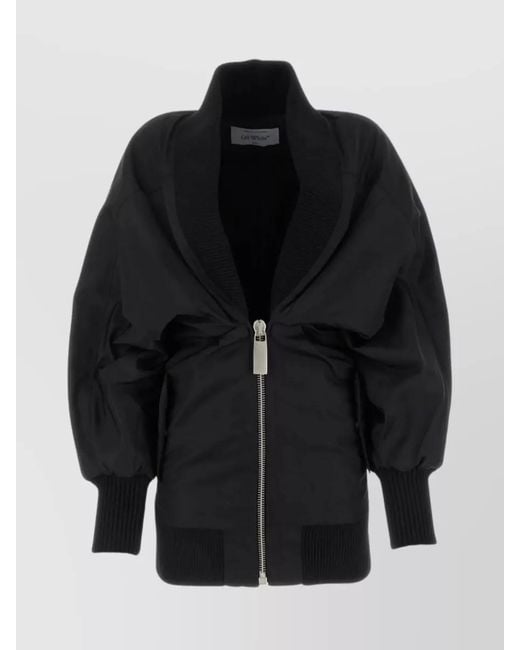 Off-White c/o Virgil Abloh Black Nylon Padded Mini Dress