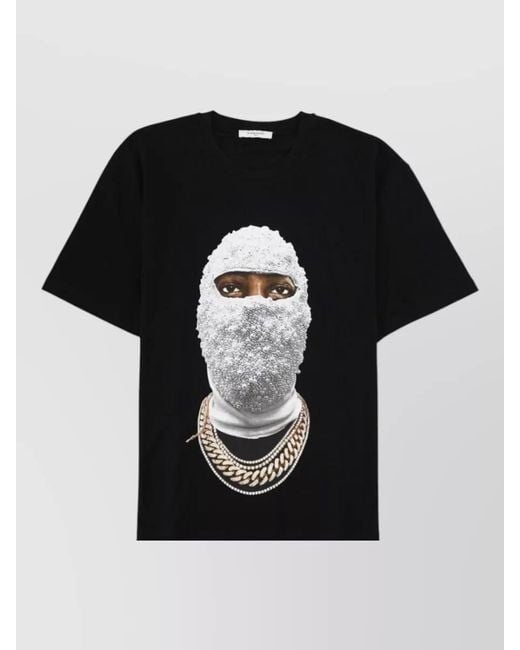 Ih Nom Uh Nit Black Crew Neck Graphic Print Short Sleeve T-Shirt for men