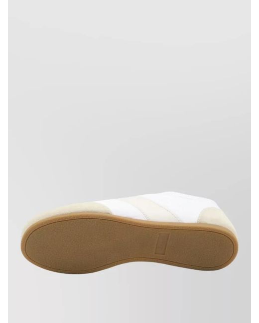 Lemaire White Calfskin Low-Top Sneakers