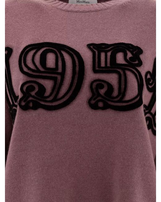 Max Mara Purple 1951 Crewneck Jumper