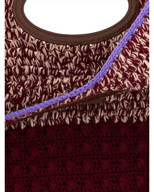 Marni Pink Knot Handle Tote Bag Handcrafted Texture