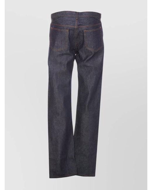 A.P.C. Blue Denim Straight-Leg Jeans for men