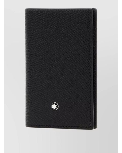 Montblanc Black Leather Card Holder Compact Design for men