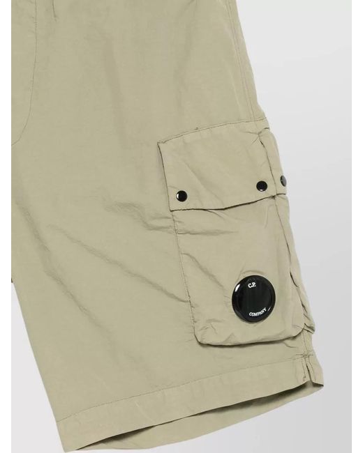C P Company Natural Swim Shorts Elastic Waistband Cargo Pocket for men