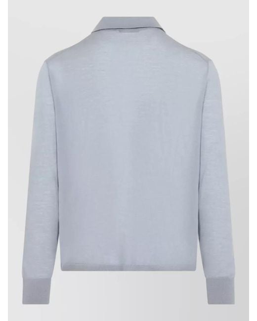 Our Legacy Blue Merino Wool Relaxed-Fit Cardigan for men