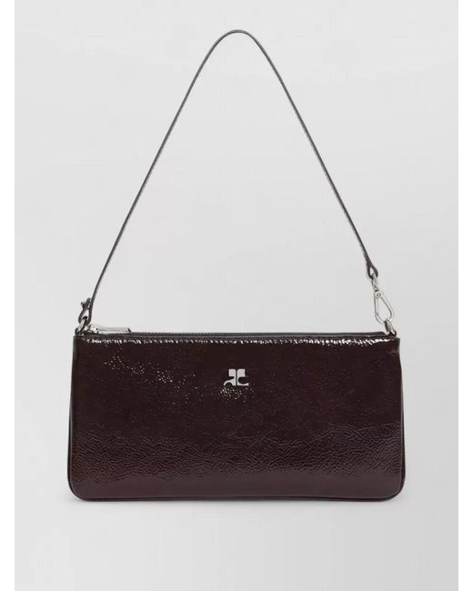 Courreges Multicolor Glossy Rectangular Shoulder Bag Zipped Pouch