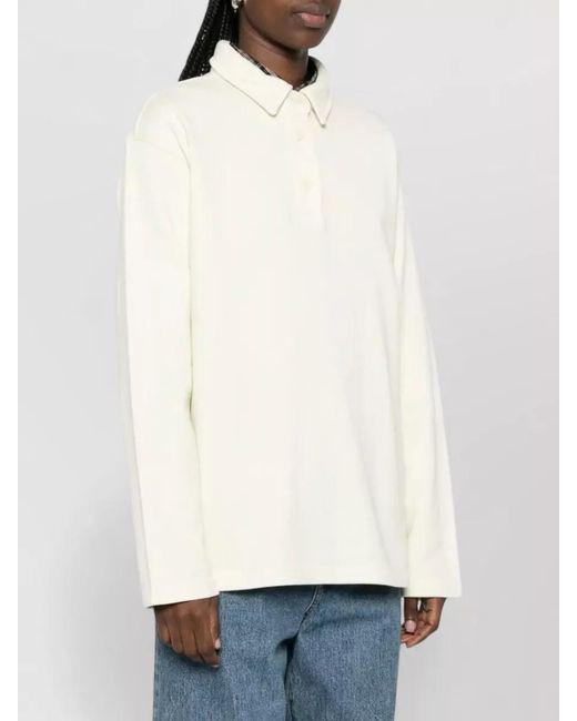 A.P.C. Natural Cotton Long-Sleeve Polo Shirt