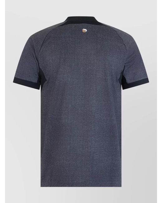 Boss Blue Short Sleeve Technical Polo Shirt for men