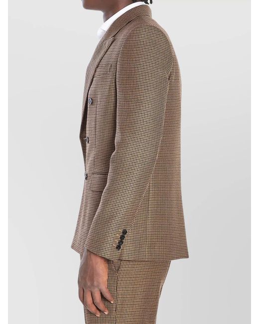Gucci Brown Wool Tweed Jacket for men