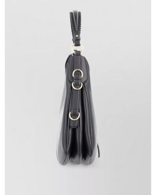 Ganni Black Kat Small Shoulder Bag Buckle Detail
