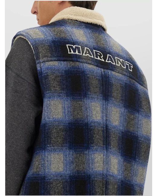 Isabel Marant Blue Regular-Fit Waistcoat for men