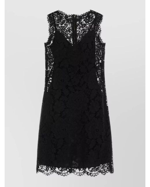 Dolce & Gabbana Black Lace Mini Dress