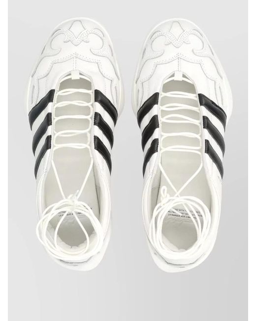 Y-3 Metallic Leather Mary Jane Shoes
