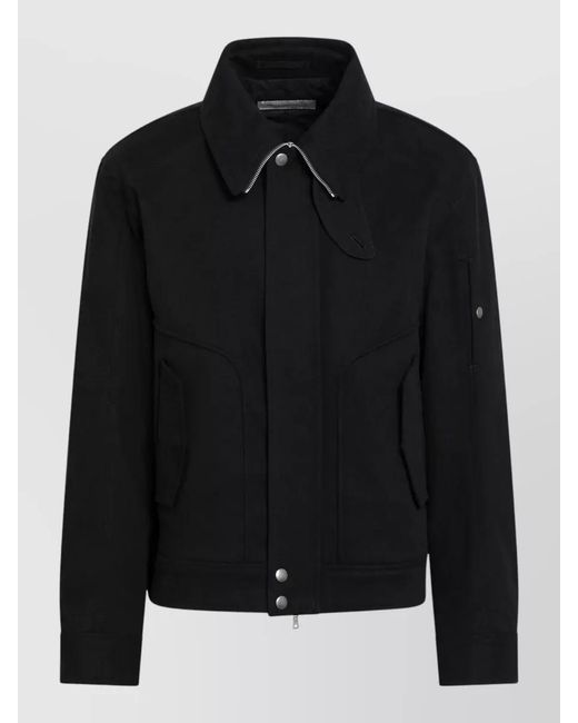 Dries Van Noten Black Bomber Jacket for men