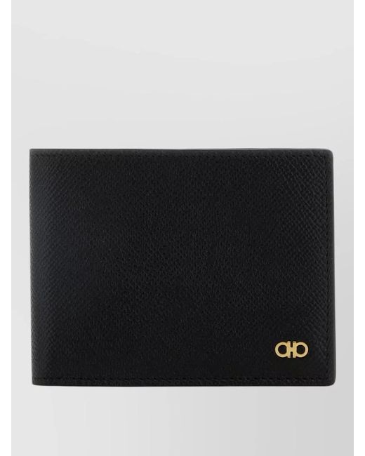 Ferragamo Black Leather Wallet for men