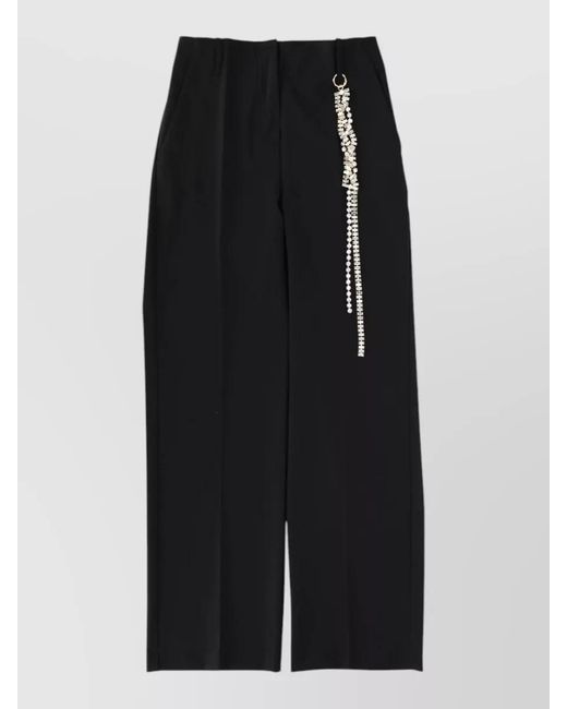 Circus Hotel Black Tailor Fit Pants Wide Leg Pockets Beltloops