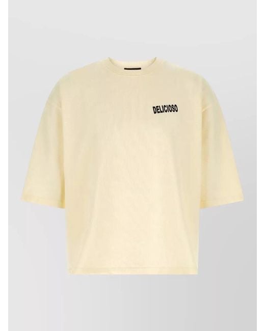 Willy Chavarria Natural Buffalo Taco Shop Crew Neck T Shirt for men